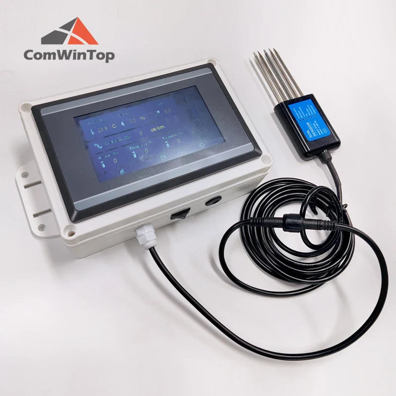 7 in 1 Soil Tester Meter - Moisture, Temperature, Humidity, EC, pH & NPK Sensor for Rapid Soil Analysis