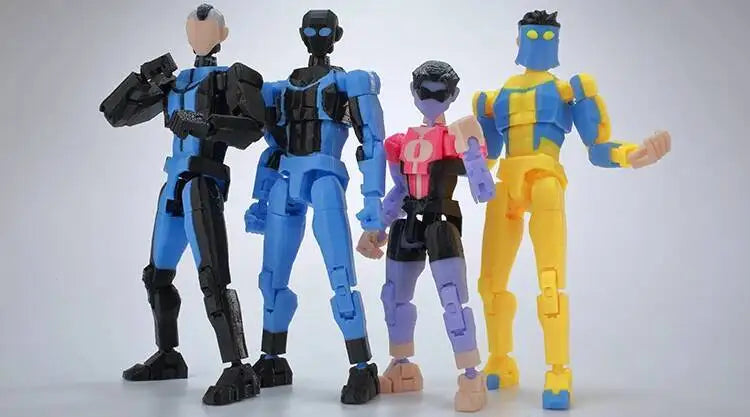 3D Printed Invincible 2.0 Superheroes Action Figures – Multi-Jointed Anime Toy Model Ornaments Gifts