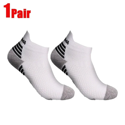 Breathable Compression Ankle Socks for Men & Women – Low Cut Athletic Running, Fitness & Marathon Performance Socks (1–3 Pairs)