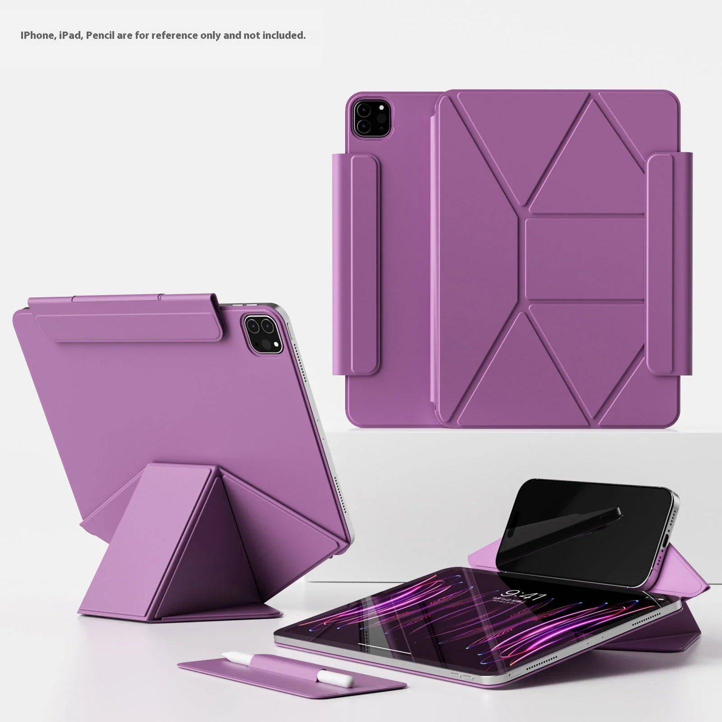 Smart Folio Case for iPad — Compatible with A16 2025 Air 7, 10th Gen 10.9″, Pro 11/13″, Air 4/5, M3/M5 Pro 11/13″