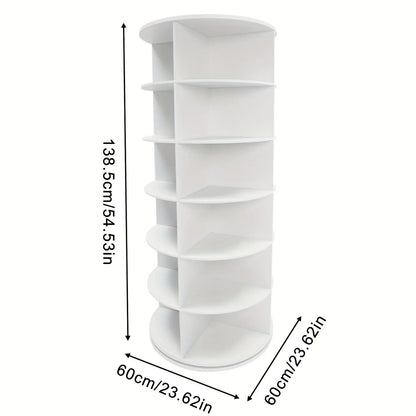 Rotating Multi-Layer Shoe Rack – Floor-to-Ceiling Shoe Cabinet & Bag Display Organizer with 360° Rotation