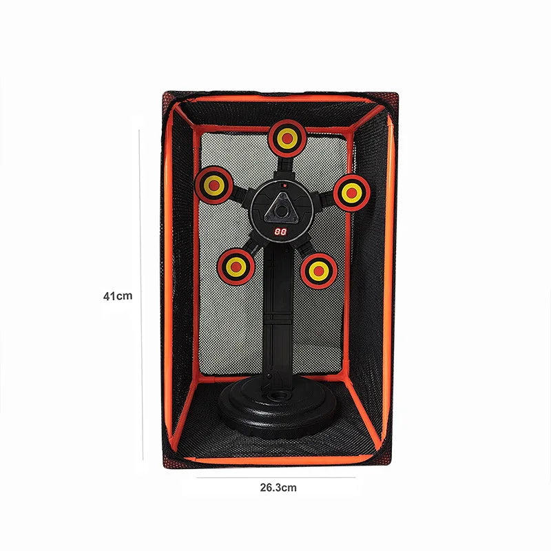 Electric Auto-Reset Nerf Gun Target with Sound & Light – High Precision Shooting Game for Kids