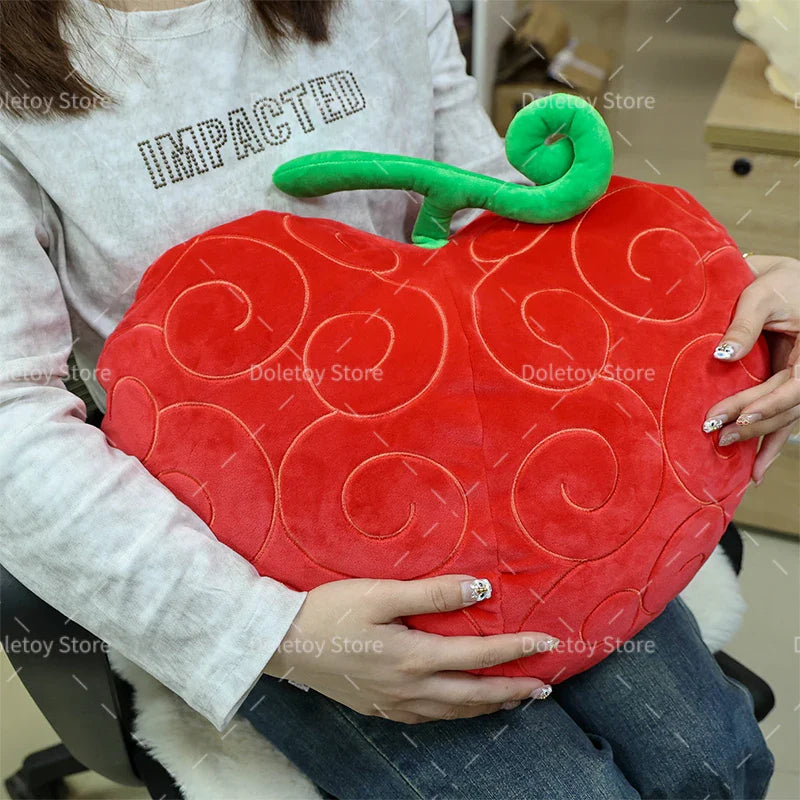 One Piece Plush Pillow Doll – Large Devil Fruit Anime Luffy, Chopper & Op-Op Stuffed Toy for Birthday Gift