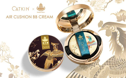 Catkin Phoenix Cushion Foundation – Full Coverage, Sheer Satin Finish, Light Beige with Refill Included