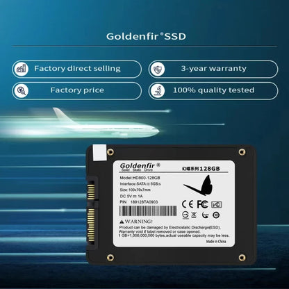 Goldenfir 2.5" SSD — 120GB to 1TB Solid State Drive for Laptops & Desktops, High-Speed Storage Upgrade