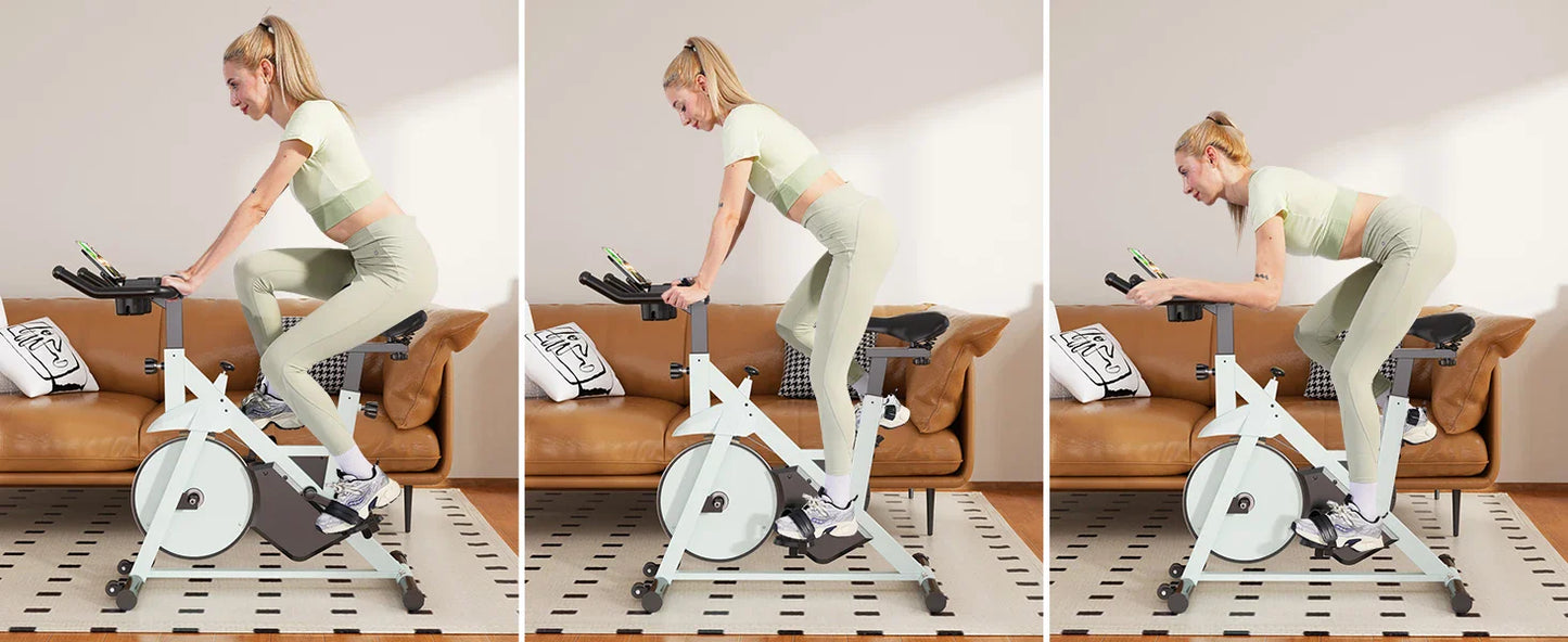 Superun Stationary Exercise Bike – 32-Level Magnetic Resistance, Low Noise Home Workout Cycling Bike
