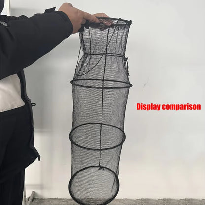 Large Capacity Foldable Fishing Net with Ropes – Portable Easy-Carry Fish Holder