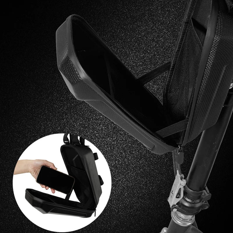 Waterproof EVA Hard Shell Front Bag for Electric Scooter | Reflective Handlebar Hanging Storage Accessories | Compatible with Xiaomi M365