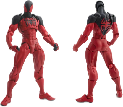 Mess Toys Scarlet Spider Action Figure – Kaine Parker Black Suit Symbiote Anime Collectible Toy Gift
