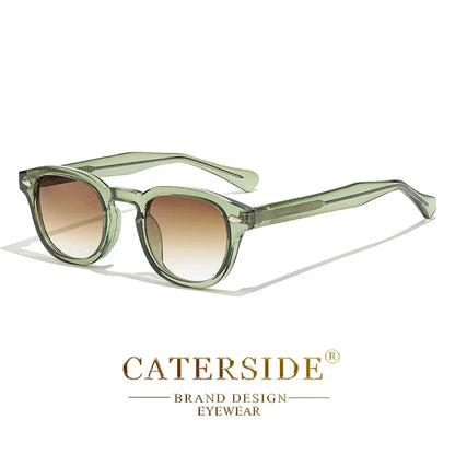 CATERSIDE Retro Small Circular Sunglasses — Luxury Punk Design Shades for Men & Women, Business & Party UV400 Eyewear