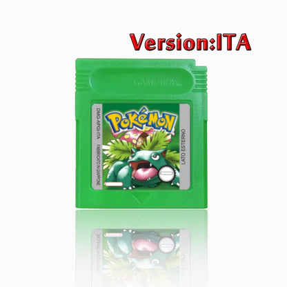 Pokemon GBC Game Cartridge - 16-Bit Video Game Card in Red, Blue, Crystal, Gold, Silver & Yellow Versions
