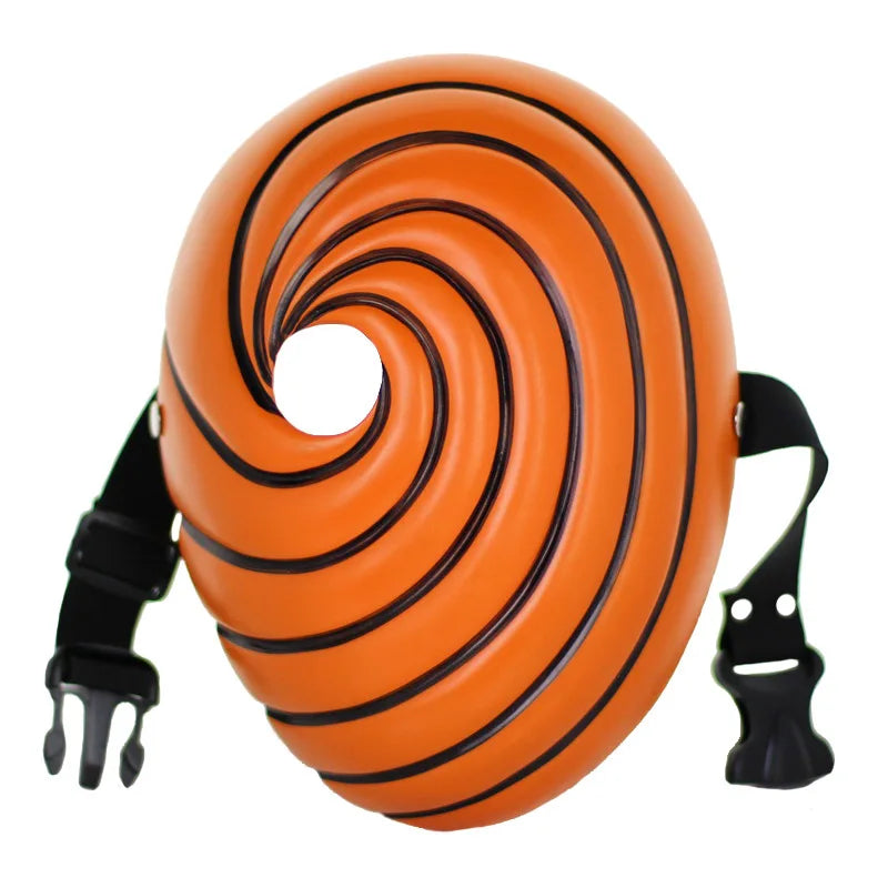 Japan Anime Tobi Obito Akatsuki Ninja Cosplay Mask – Full Face Resin Party Mask for Unisex
