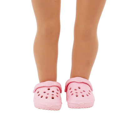 7cm Doll Sandal Shoes for 43cm Born Baby & 18-Inch American Dolls — Accessories for Doll Clothes, Girl’s Toy Gift