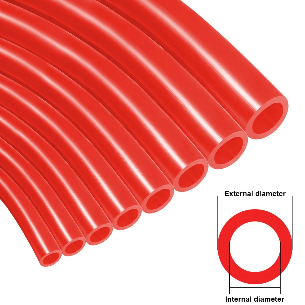 Universal Auto Car Vacuum Silicone Hose – Racing Line Pipe in Red, 1-50 Meter Length, Available in 3/5/4/6/8/10/12/14mm, High-Quality Soft Silicone Tube