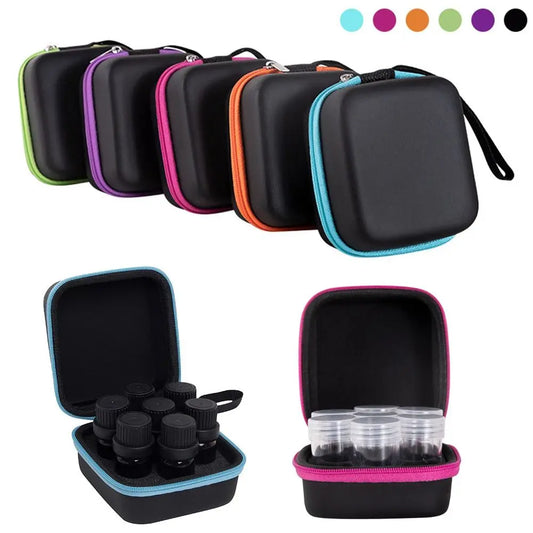 Essential Oil Travel Case – 7-Slot Organizer for 5ml DoTERRA Bottles, Portable Roller Bottle Storage Bag
