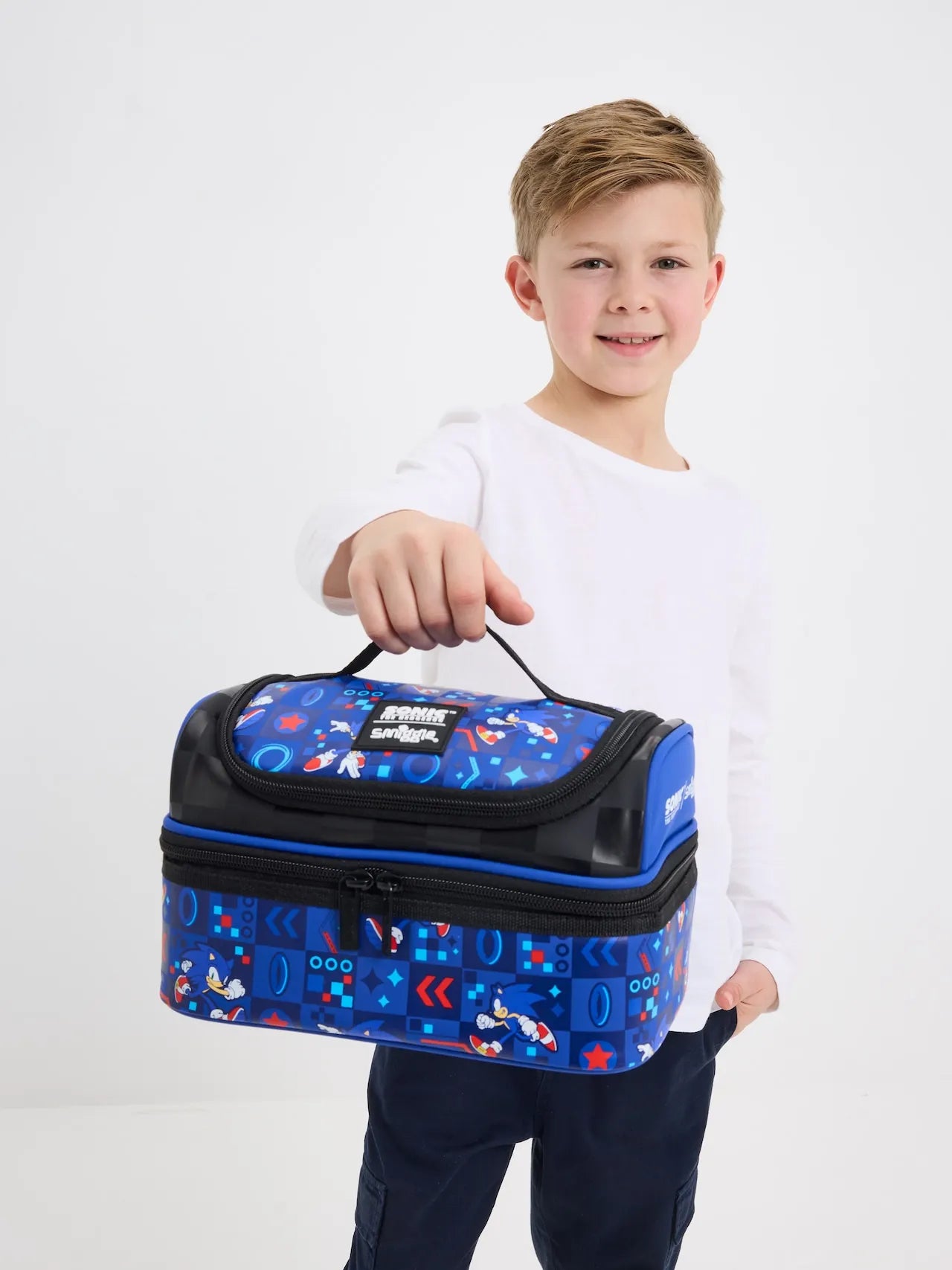 Australia Smiggle Sonic Cartoon Backpack – Kids School Bag Anime Student Gift