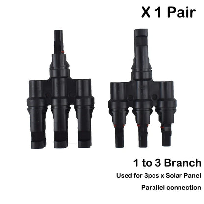 DC Solar Connector Kit 1000V 30A – IP67 Waterproof PV/MC Cable Connectors (5–200 Pcs, 2.5/4/6mm²)