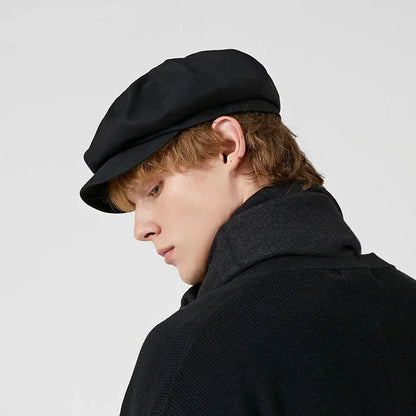 Fashion Beret Hat for Men and Women - Spring Summer Versatile Classic Casquette, Retro Octagonal Painter Sun-Cap for Teens