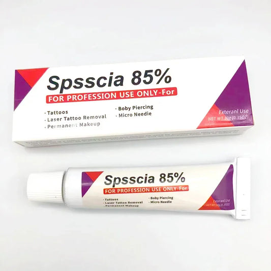 New High-Quality SPSSCIA 85% Tattoo Cream — 10g Pre-Permanent Makeup for Microblading Eyebrows & Lips