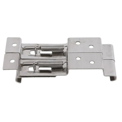 2Pcs Metal Frame Number Plate Clips | Anti-theft Spring Holder for Trucks, Cars, and Trailers | Rectangle Design