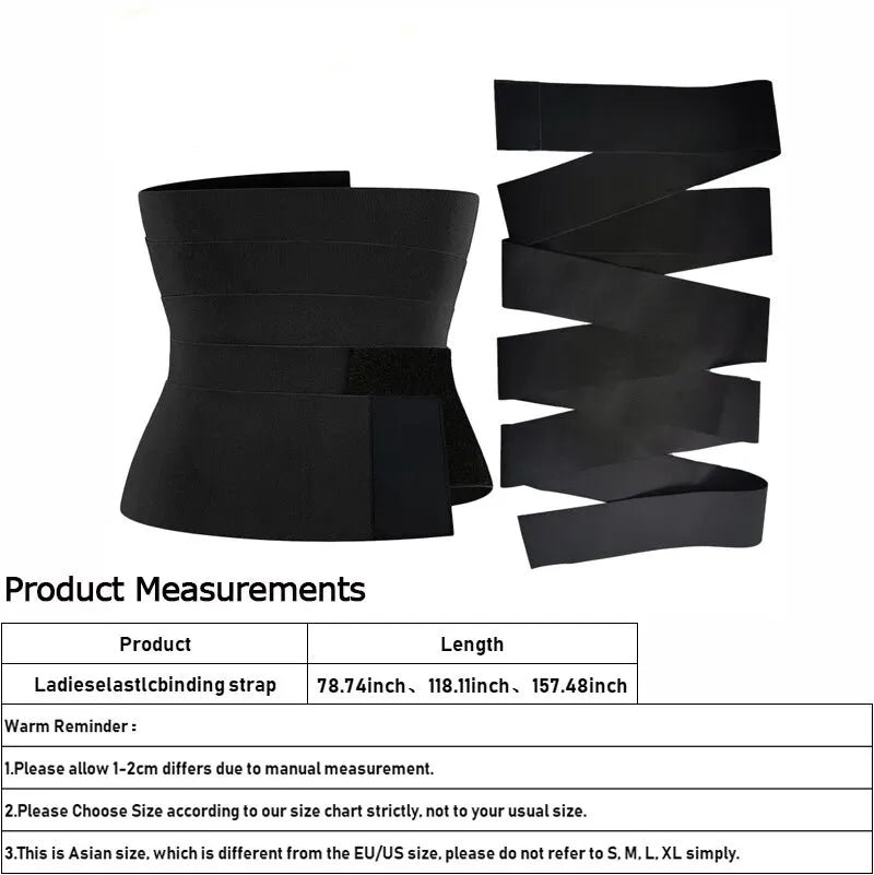 Postpartum Waist Trainer: Women's Waist Bandage Wrap Trimmer Belt - Tummy Control Shapewear for Slimming and Fat Burning