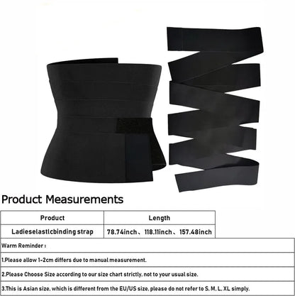 Postpartum Waist Trainer: Women's Waist Bandage Wrap Trimmer Belt - Tummy Control Shapewear for Slimming and Fat Burning