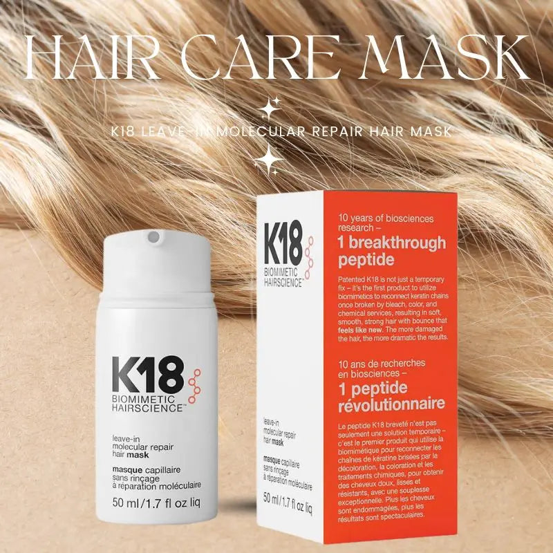 5/1pcs K18 Leave-In Molecular Keratin Repair Hair Mask – Deep Treatment to Soften & Restore Damaged Hair and Scalp