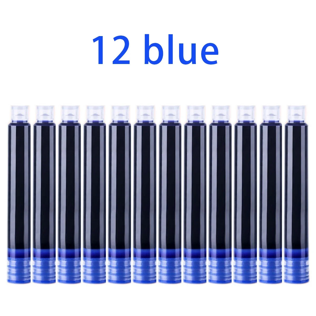 Colorful Fountain Pen Ink Cartridges - 12-60PCS 3.4mm Ink Sac Refills for Drawing, School & Office Writing Supplies