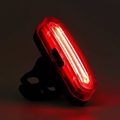 USB Rechargeable LED Bike Tail Light – Bright Rear Warning Lamp for Mountain & Road Cycling