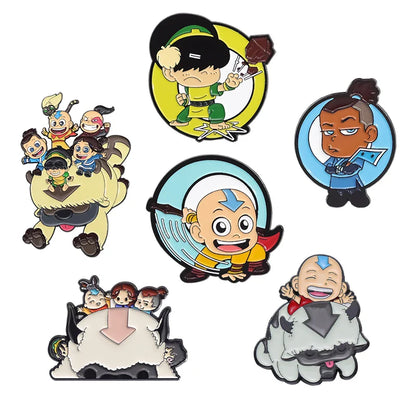 Cartoon Anime Character Enamel Pins – Cute Little Monk Brooches Lapel Badges, Funny Jewelry Gift for Friends