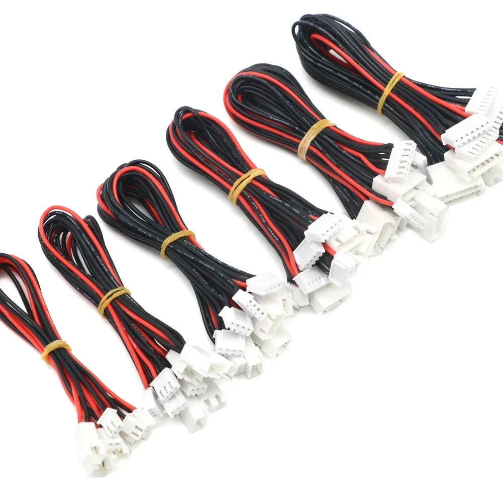5pcs JST-XH Lipo Balance Wire Extension – 1S-6S 22AWG 20cm Charging Cable for RC Battery