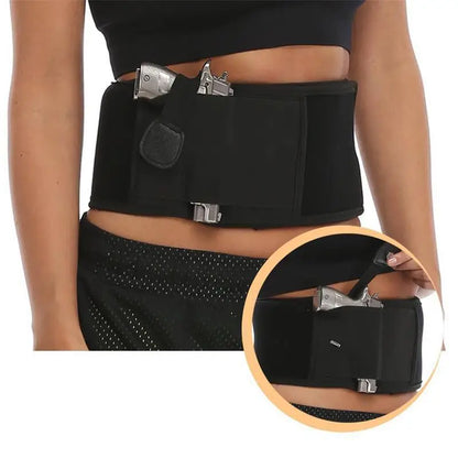 Tactical Hidden Belly Gun Holster – Portable Concealed Carry Waistband Belt for Outdoor Hunting, Shooting & Defense