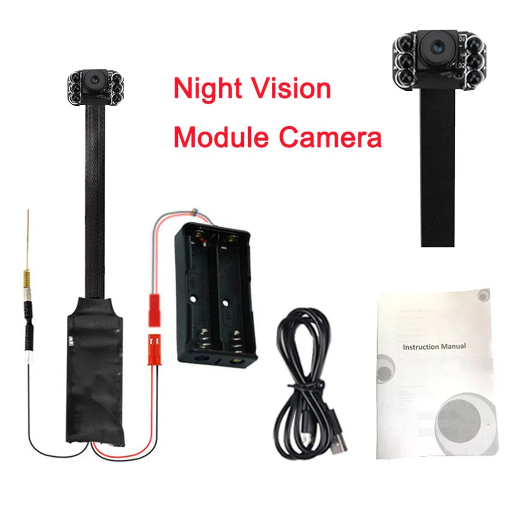 Mini WiFi Security Camera — 4K/1080P HD Wireless Night Vision Camcorder with Voice and Video Surveillance