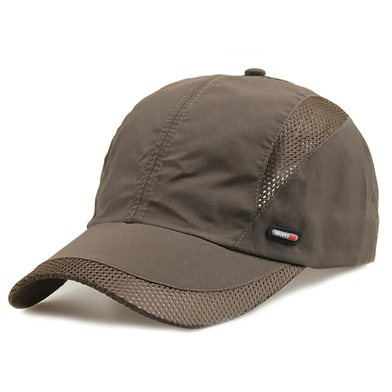 2024 Summer Sports Cap – Men’s and Women’s Quick-Dry Baseball Snapback, Running, Golf, Kpop Solid Mesh Hat
