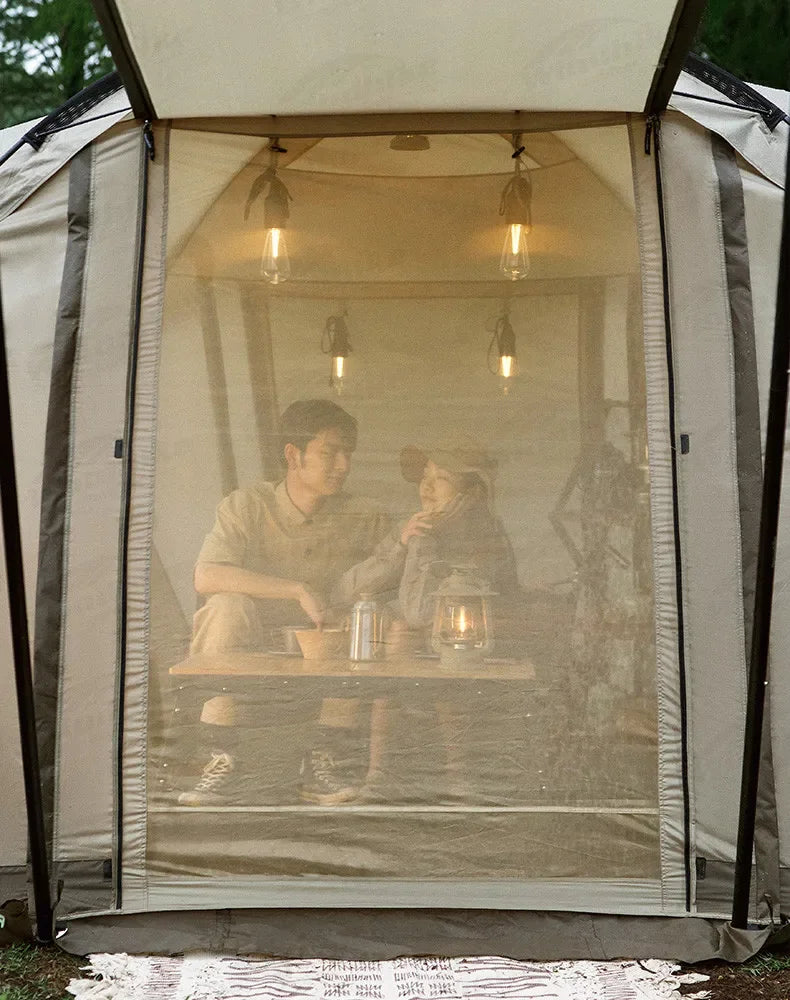 Naturehike Aries Tunnel Tent – 4-6 Person 4-Season Geodesic Outdoor Camping Tent, Double Layer, Large Travel Shelter