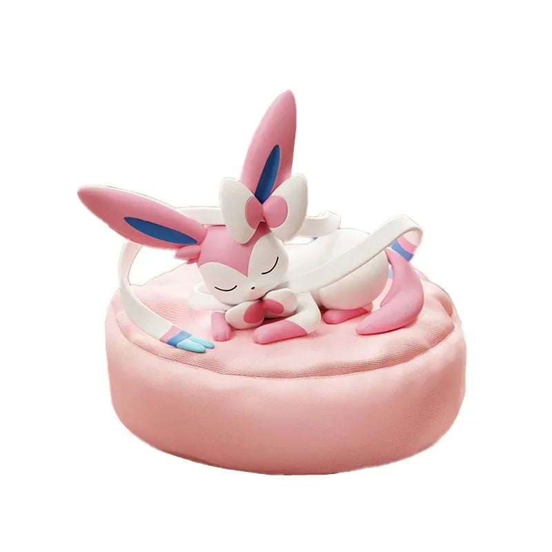 Anime Pokémon Eevee Family Sleeping Figures – Sylveon, Umbreon & Vaporeon Model Toy Gift