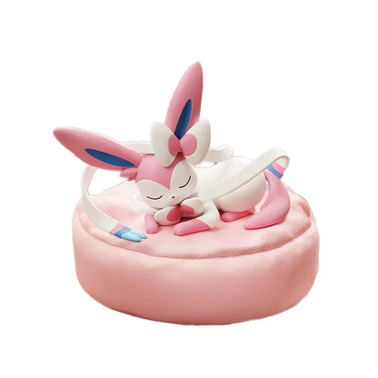 Anime Pokémon Eevee Family Sleeping Figures – Sylveon, Umbreon & Vaporeon Model Toy Gift