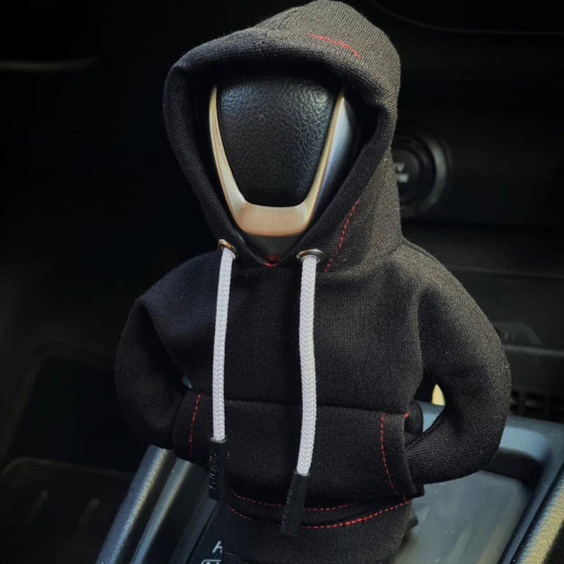 Universal Gear Shift Lever Hoodie Cover – Manual & Automatic Car Handle Decoration Interior Accessory