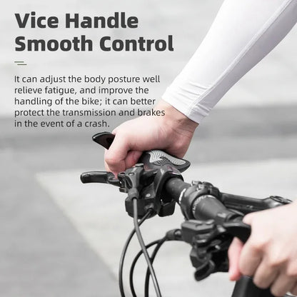 ODI New Arrival Mountain Bike Sheep Horn Grips - Shock and Dustproof Rubber Bicycle Handle with Bilateral Locking