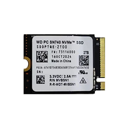 Western Digital WD SN740 NVMe SSD 1TB 2TB M.2 2230 PCIe 4.0 Gen4 High-Speed Solid State Drive for Steam Deck ROG Ally Surface Pro X & Laptop PC Storage Upgrade