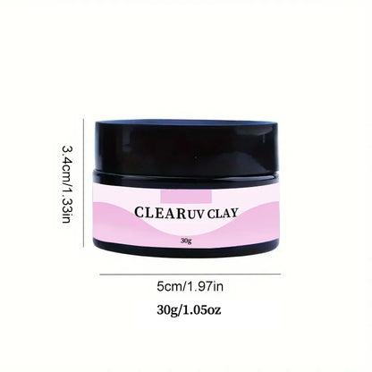 3D Resin UV Clay 100g — Non-Toxic DIY Sculpting Material for Handcrafts & Silicone Molds, Clear