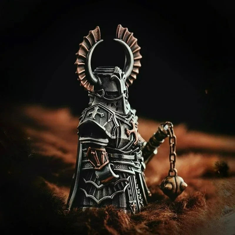 Crusader Desktop Ornament – Copper Pendant Figurine, Cultural & Creative Souvenir Decoration