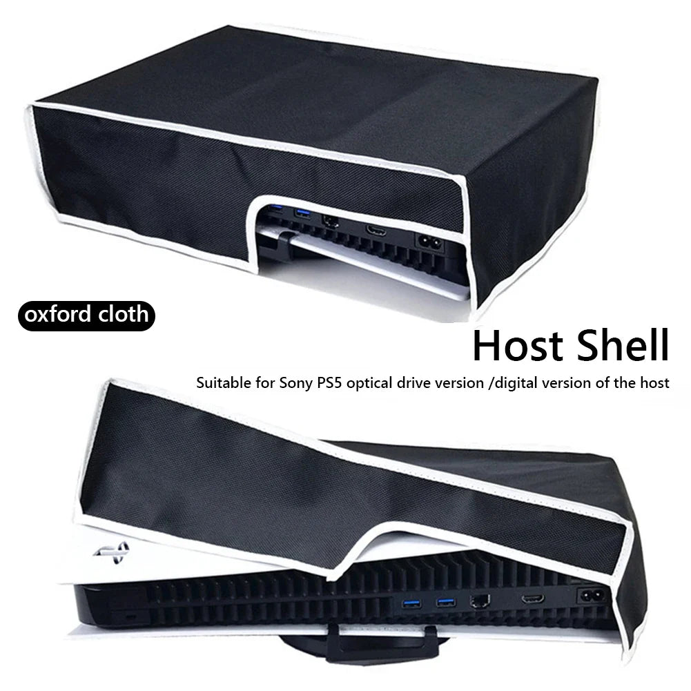PS5 Game Console Dust-Proof Cover - Waterproof Protective Sleeve Guard for PlayStation 5