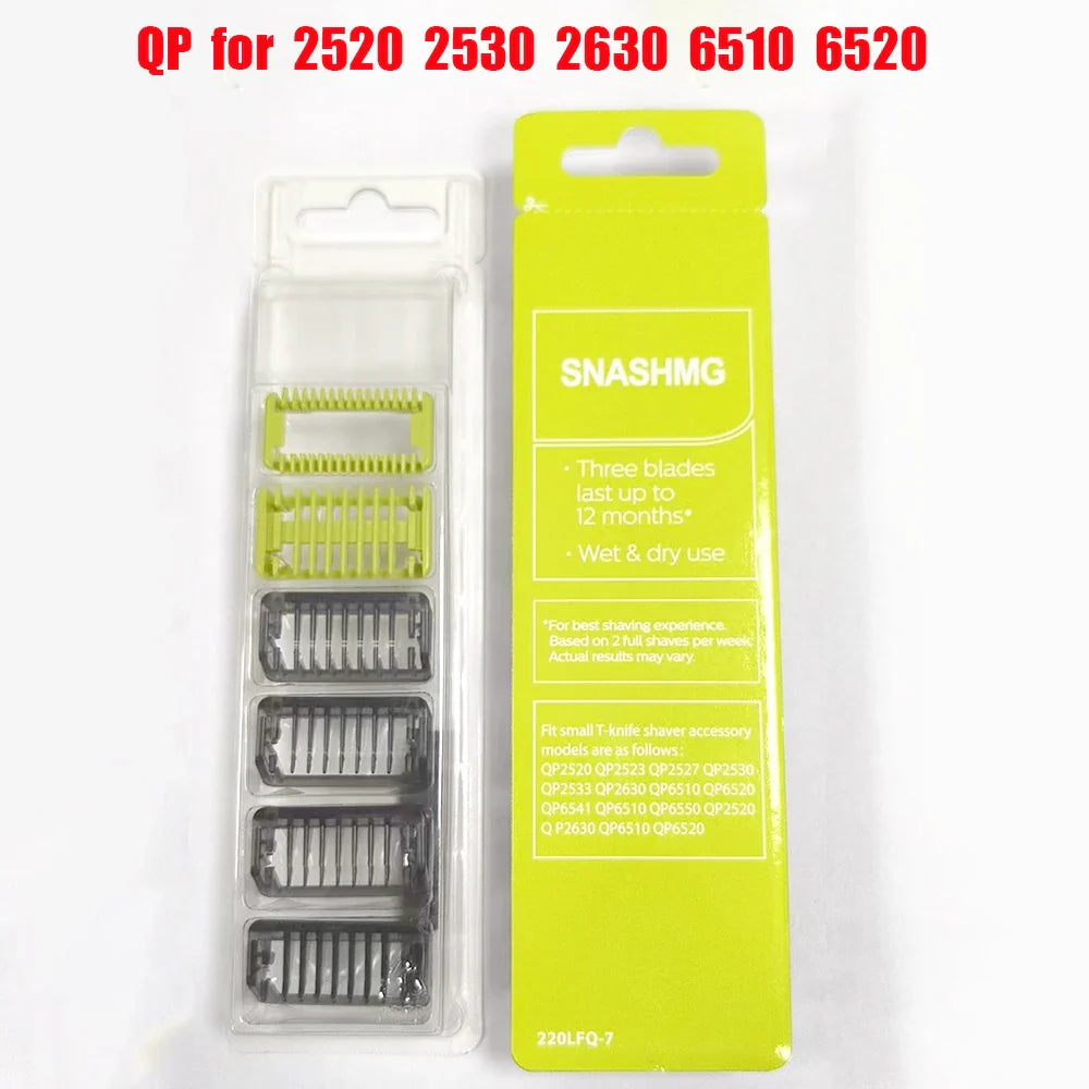 7/8 Guide Comb Guards for Philips OneBlade – Compatible with QP2520, QP2530, QP2620, QP2630, QP6510, QP6520, QP6620, Beard Trimmer & Face Hair Clippers