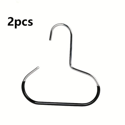 5PCS Manganese Steel Round Hooks — Strong Multi-Purpose Hangers for Hats, Ties, Scarves & Bags