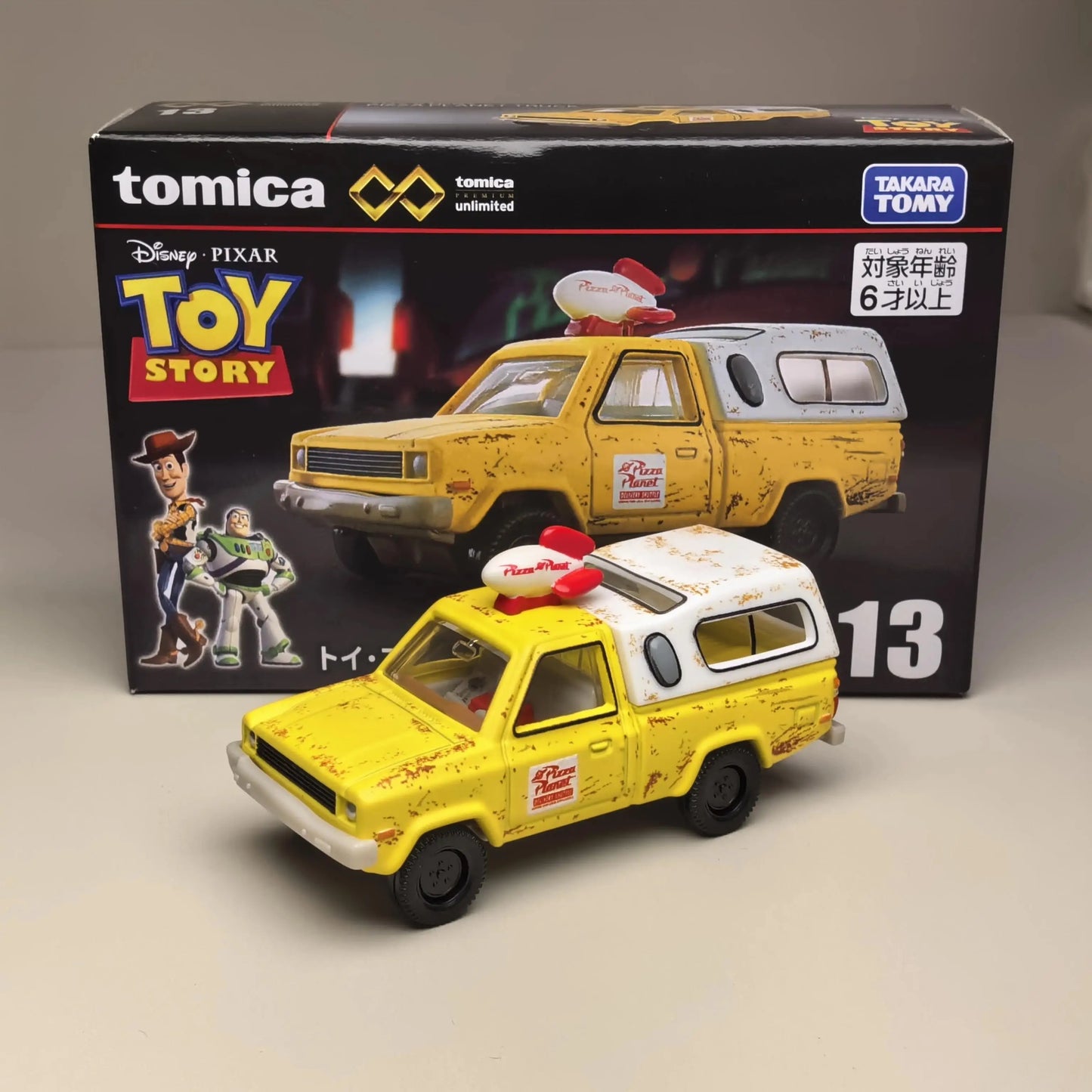 Toy Story Pizza Planet Truck 1:64 Die-Cast Model - Tomica Collectible Car Toy & Christmas Gift for Kids