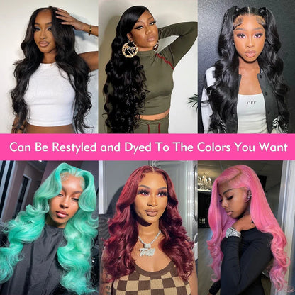 Brazilian Body Wave Lace Front Wig - 13x4 13x6 HD Lace Frontal Human Hair Wig for Women Natural Look