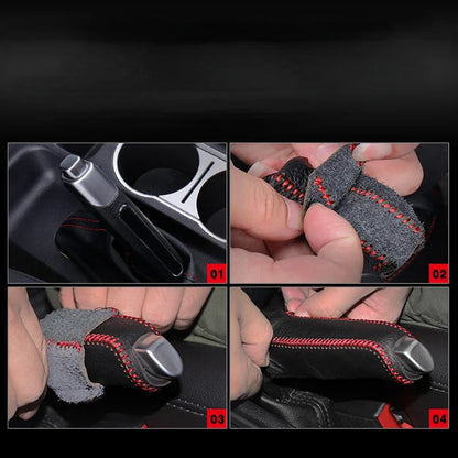Elevate Your Interior: Automobile Gear Handbrake Cover - Manual Handbrake Box Gear Head Handle - Stylish Automobile Decoration and Interior Accessory