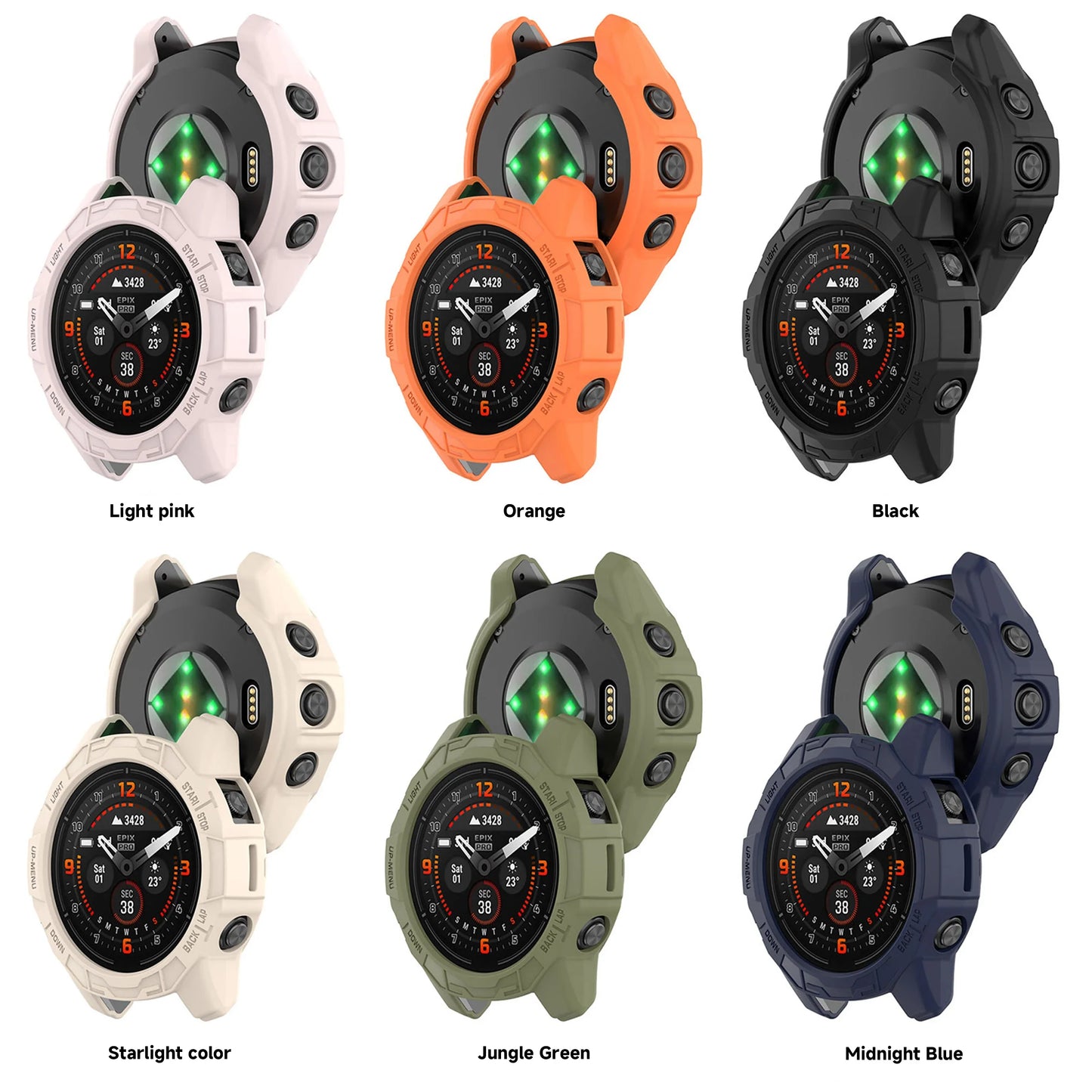 TPU Soft Silicone Case for Garmin Epix Pro Gen 2 & Fenix 7 Series – Protective Watch Cover Shell 42mm 47mm 51mm Accessories