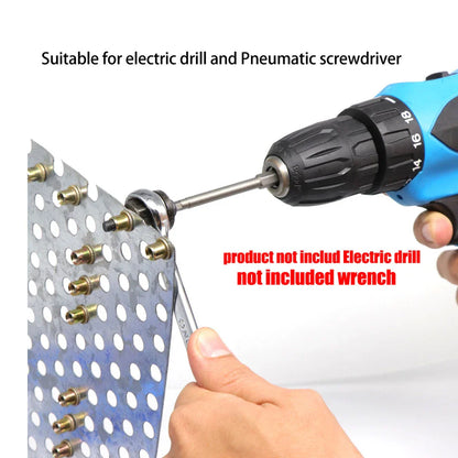 Hand Rivet Nut Gun — Manual Riveter Tool for M3-M10 Nuts with Easy Installation Accessory